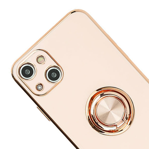 Free Air Ring Light Pink Chrome Case Iphone 15