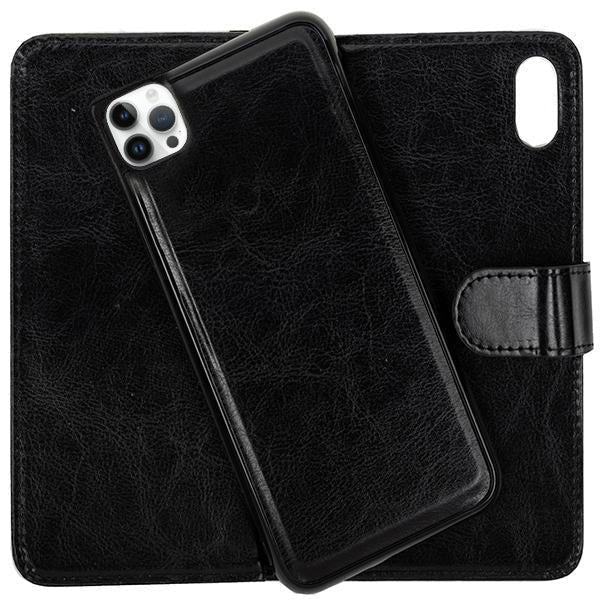 Handmade Detachable Bling Black Wallet IPhone 15 Pro Max