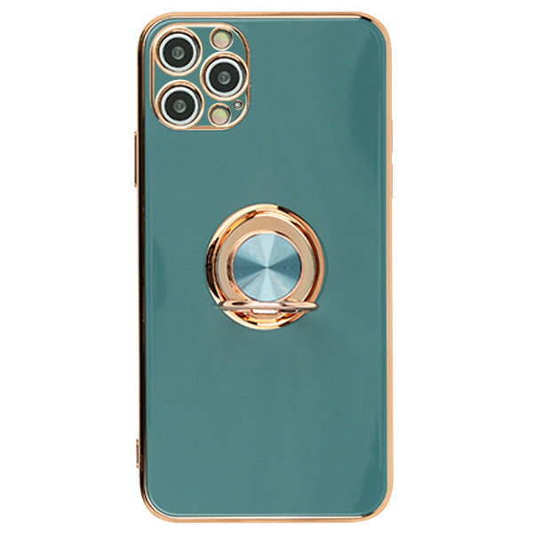 Free Air Ring Dark Green Chrome Case Iphone 15 Pro Max