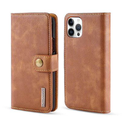 Detachable Ming Brown Wallet IPhone 15 Pro
