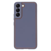 Leather Style Purple Gold Case Samsung S23 Plus