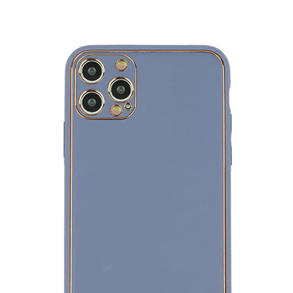Leather Style Purple Gold Case Iphone 15 Pro Max
