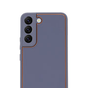 Leather Style Purple Gold Case Samsung S23 Plus
