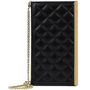Quilted Crossbody Wallet Purse Black for Iphone 15 Pro Max