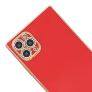 Free Air Box Square Skin Red Case Iphone 15