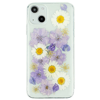 Real Flowers Purple Case IPhone 15 Plus