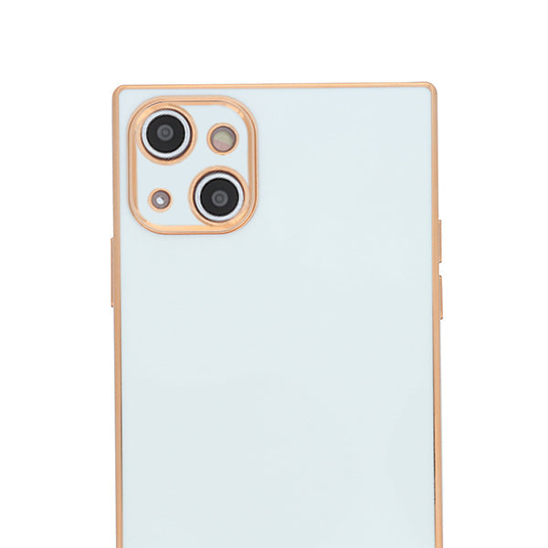Free Air Box Square Skin White Case Iphone 15