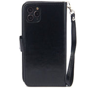 Handmade Detachable Bling Black Wallet IPhone 15 Plus