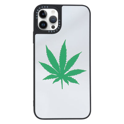 Weed Leaf Mirror Case Iphone 14 Pro Max