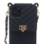 Crossbody Silicone Pouch with IPhone 12/12 Pro