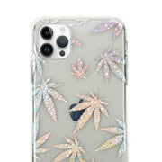 Weed Leaf Silver Case IPhone 14 Pro Max