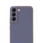 Leather Style Purple Gold Case Samsung S22 Plus