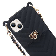 Crossbody Silicone Pouch with IPhone 13