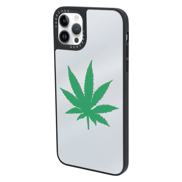 Weed Leaf Mirror Case Iphone 14 Pro Max