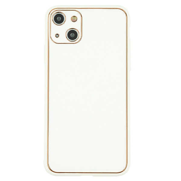 Leather Style White Gold Case Iphone 13 Mini