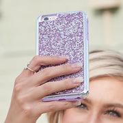 Hybrid Bling Case Purple Iphone 6/7/8 Plus