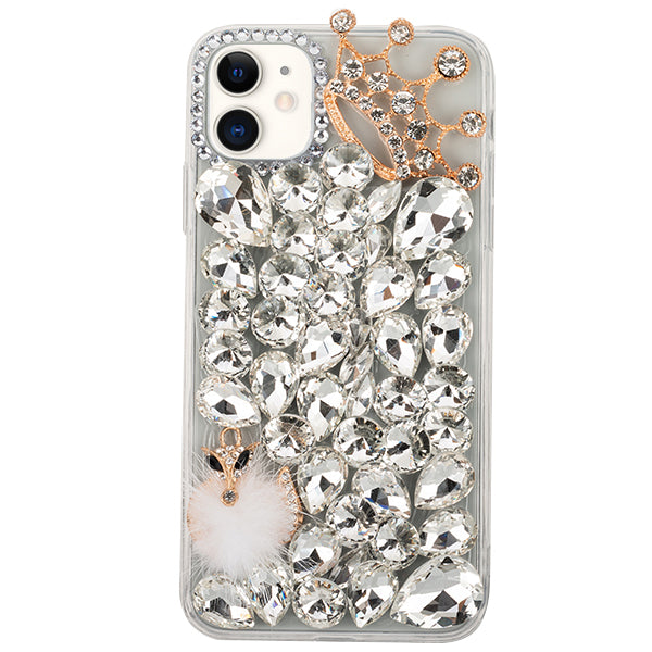 Handmade Bling Silver Fox Case Iphone 11