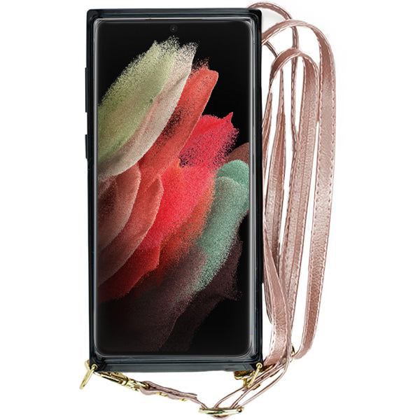 Crossbody Pouch Rose Gold Case Samsung S21 Ultra