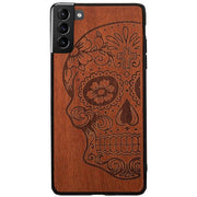 Real Wood Skull Samsung S23 Plus