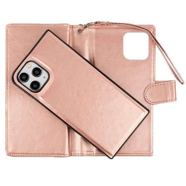 Detachable Wallet Rose Gold Iphone 15 Plus