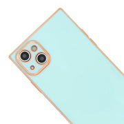 Free Air Box Square Skin Mint Case Iphone 15 Plus