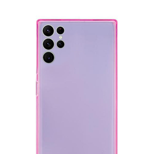 Square Box Pink Skin Samsung S23 Ultra