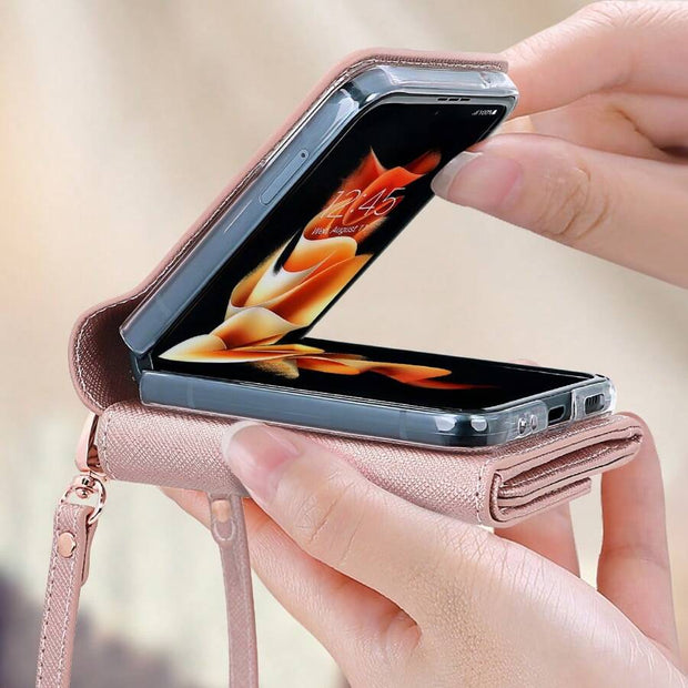 Rose Gold Wallet Pouch Vietao Case Samsung Z Flip 5