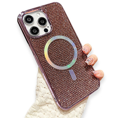 Purple Bling Rhinestone Magsafe Case Iphone 14 Plus