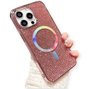 Pink Bling Rhinestone Magsafe Case Iphone 14