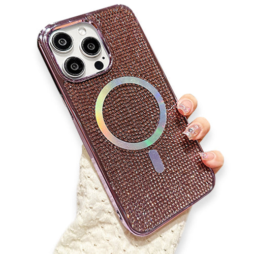 Purple Bling Rhinestone Magsafe Case Iphone 16