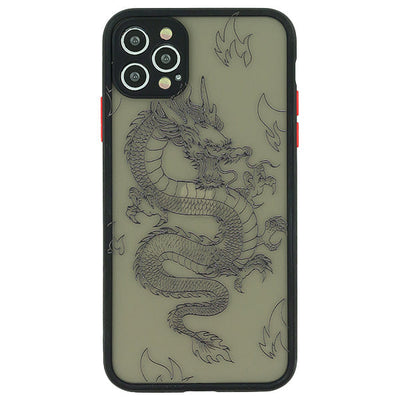 Dragon Clear Black Case Iphone 15 Pro