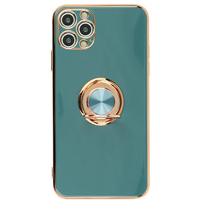 Free Air Ring Dark Green Chrome Case Iphone 15 Pro