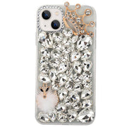Handmade Bling Silver Fox Case IPhone 15