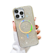 Silver Bling Rhinestone Magsafe Case Iphone 16 Pro Max