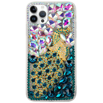 Handmade Peacock Bling Case IPhone 15 Pro Max