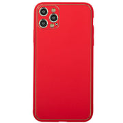 Leather Style Red Gold Case IPhone 16 Pro Max