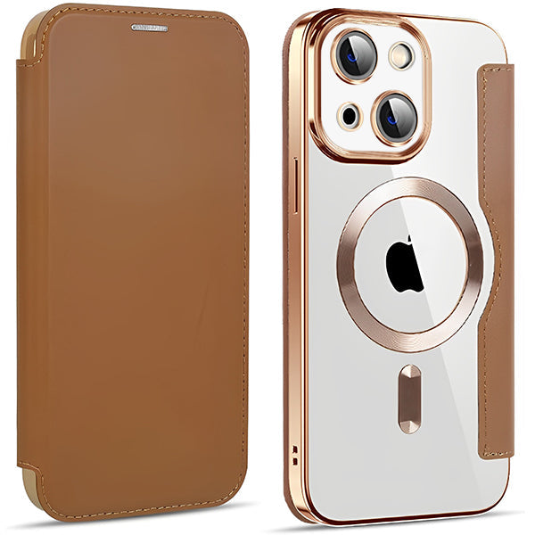 Magsafe Slim Wallet Case IPhone 14 Brown