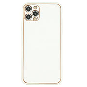 Leather Style White Gold Case Iphone 15 Pro Max