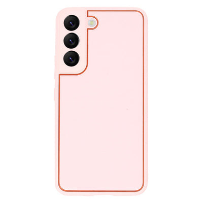 Leather Style Light Pink Gold Case Samsung S24 Plus