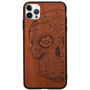 Skull Real Wood Iphone 15 Pro