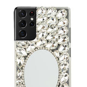 Handmade Mirror Silver Case Samsung S22 Ultra