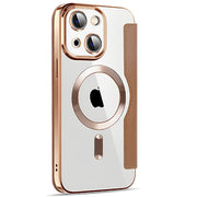 Magsafe Slim Wallet Case Iphone 15 Plus Brown