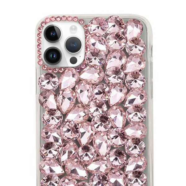 Handmade Bling Pink Case IPhone 15 Pro