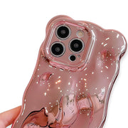 Shinny Waves Rose Gold Chrome Case Iphone 12 Pro Max