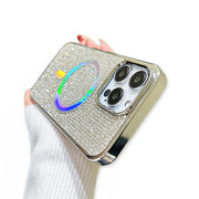 Silver Bling Rhinestone Magsafe Case Iphone 16 Plus