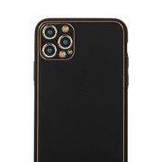 Leather Style Black Gold Case IPhone 15 Pro Max