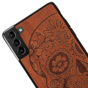 Real Wood Skull Samsung S23 Plus