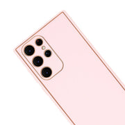 Leather Style Light Pink Gold Case Samsung S24 Ultra