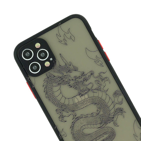 Dragon Clear Black Case Iphone 15 Pro