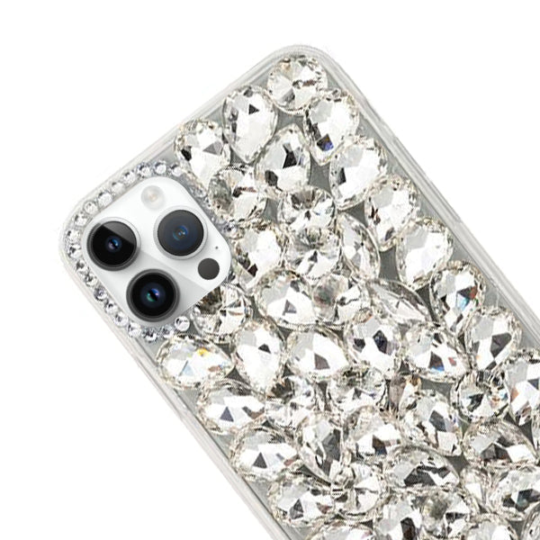 Handmade Bling Silver Case IPhone 15 Pro Max